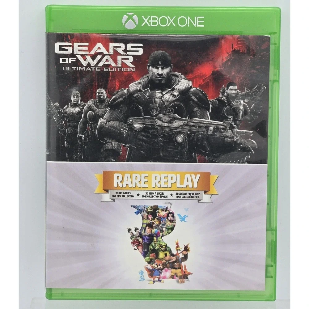 Gears of War: Ultimate‎ Edition & Rare Replay Xbox One - Complete W/ Sticker